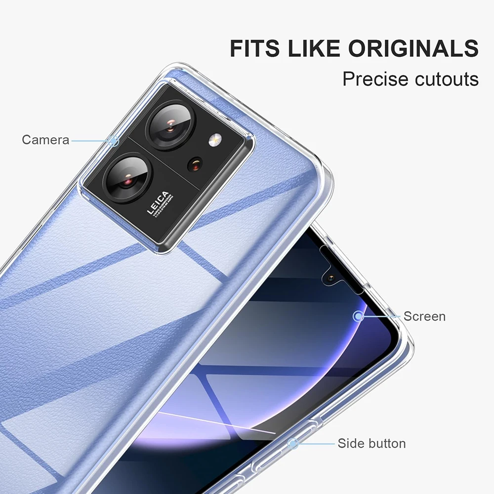 360 Full Body Cover Case For Xiaomi Mi 14 13 13T 12 12T 12X 11 11T Pro Lite Clear Hybrid Hard Screen Protection Soft Thin Shell