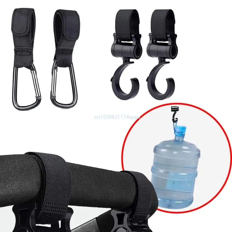 Baby Stroller Hooks for Hanging Bags Diaper Bag 360 Rotating Hooks Pushchair Wheelchair Convenient Dropship