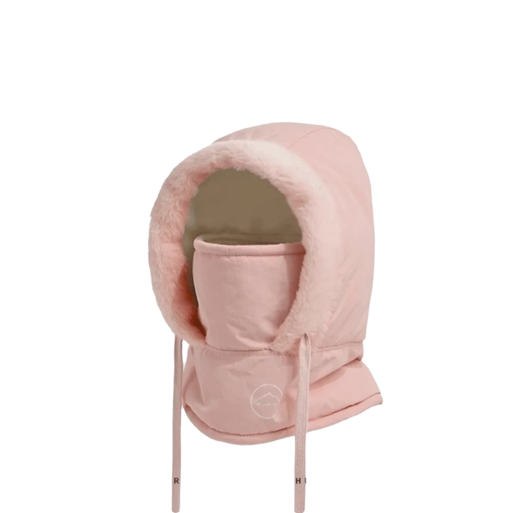 

Winter Balaclava Hat Windproof Neck Warmer Ear Protection Hat Thickened Keep Warm Integrated Mask Scarf Hat Set for Women