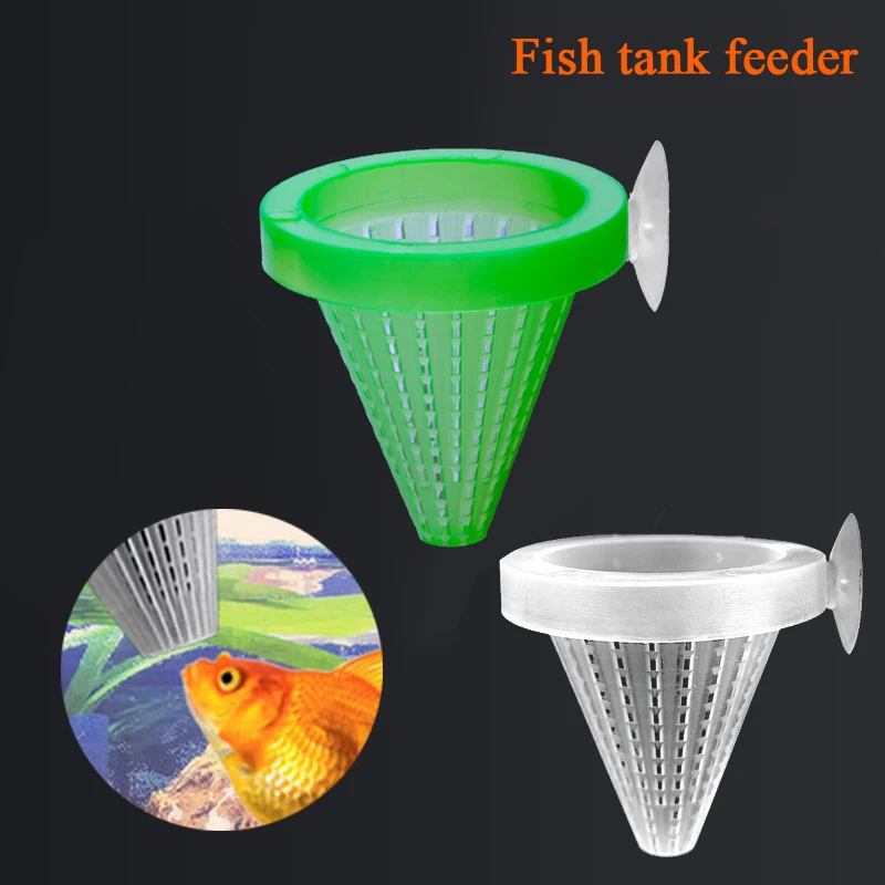 

Aquarium Fish Feeder Fish Tank Live Red Worm Shrimp Food Feeding Cone Cup With Sucker For Feeding Fish Aquatic Pet Fish Feeder