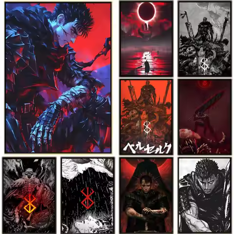 1PC BERSERK Poster Paper Print Home Living Room Bedroom Entrance Bar Restaurant Cafe Art Painting Decoration