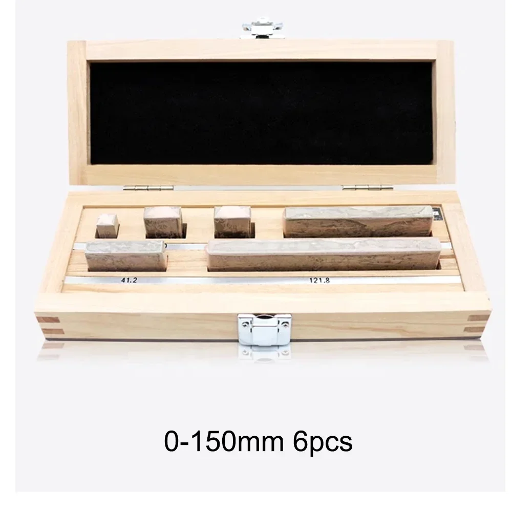 Auf Lager 0/1/2 Klasse 0-300 mm 6 Teile/satz Messschieber Block Gauge Standard Metrisches System Inspektion Gauge Block Set