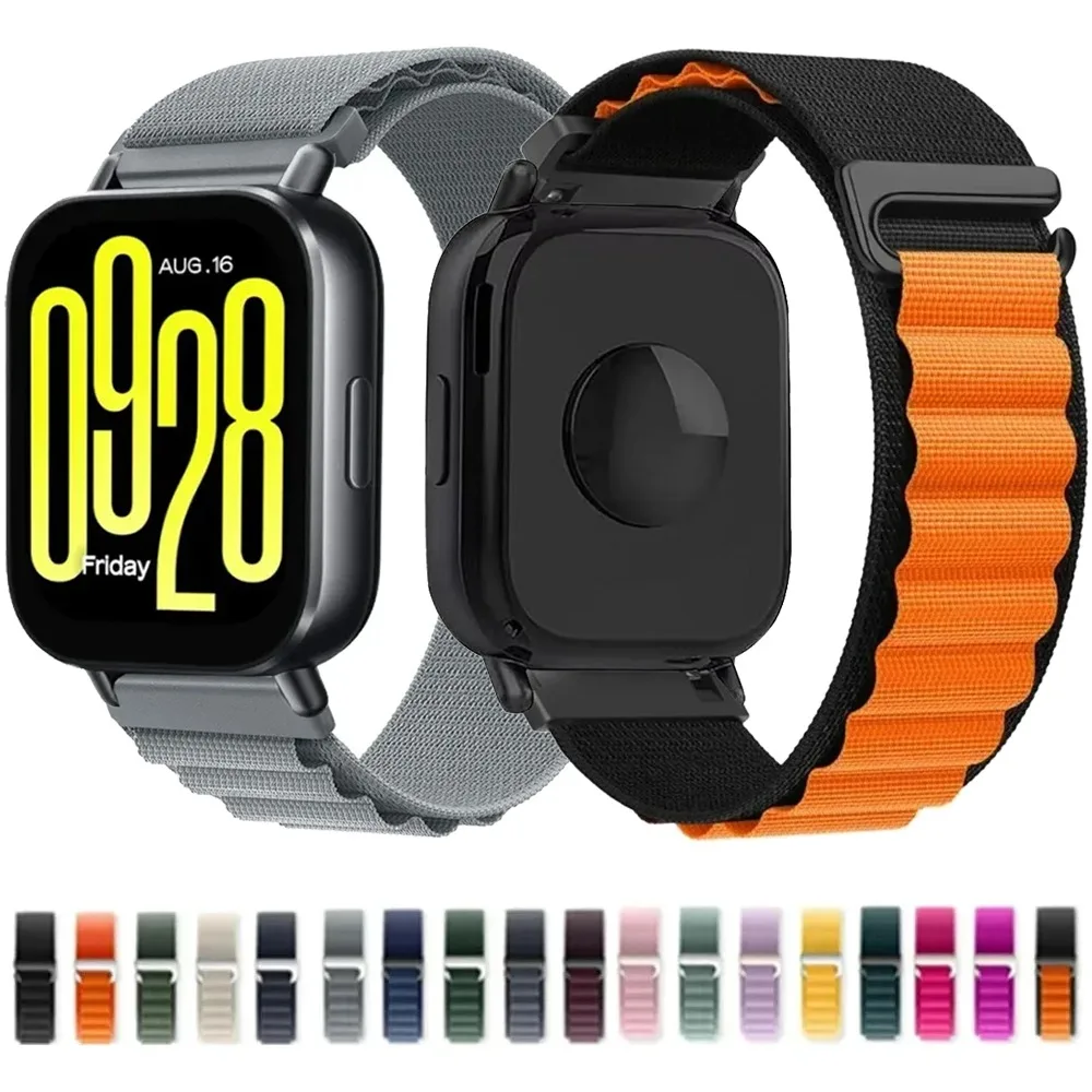 Correa de nailon Alpine de 20mm y 22mm para Redmi Watch 5 Active/Lite, pulsera deportiva cómoda para Amazfit Active 3-2/Max/Balance 2