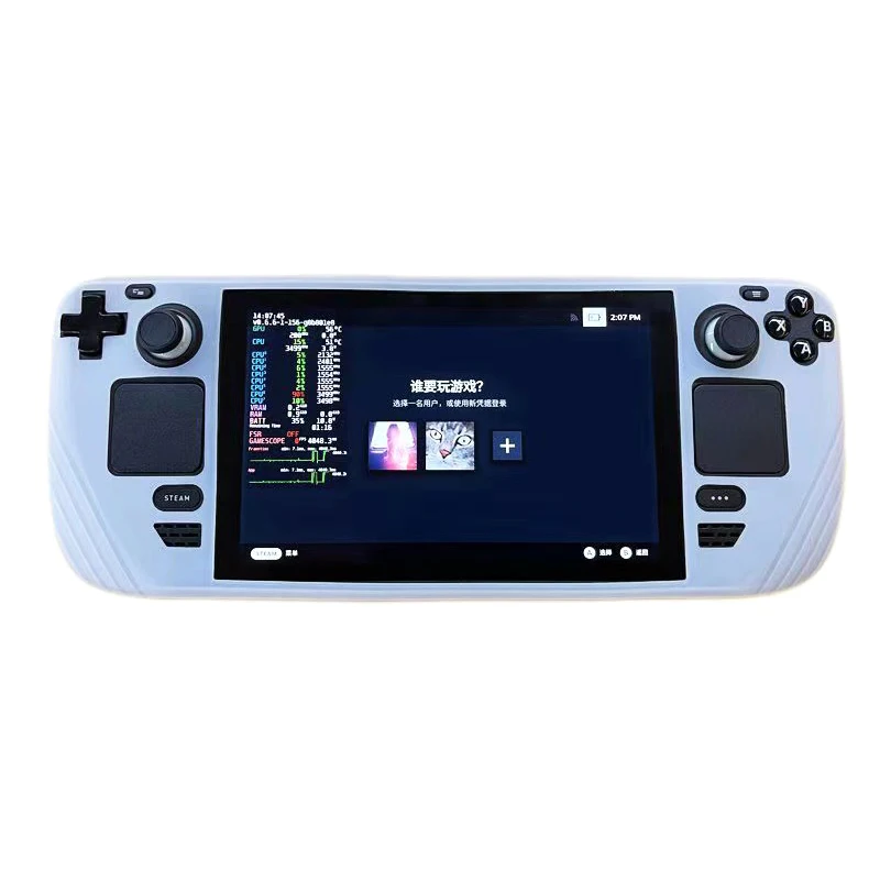 Soft Silicone Case For Steam Deck Game Console Handheld All-inclusive Anti-slip Silicone Protective Cover Accessories Silicone