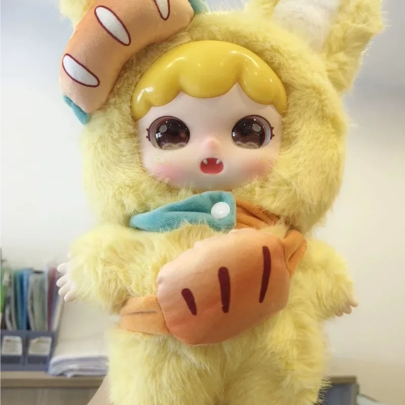 Baby Drei kleine süße Zahn Tier Snack 400 % große Plüsch Blind Box Action Figur Spielzeug Kawaii Puppen Mystery Box Mädchen Limit Geschenk