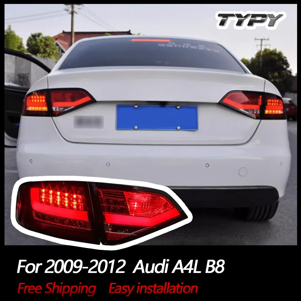 

TYPY Car Tail Lights For Audi A4L B8 2009-2012 LED Car Tail Lamps Daytime Running Lights Dynamic Turn Signals Car Accessories