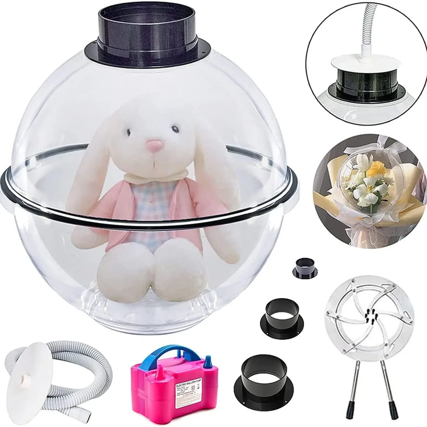 38cm Balloon Stuffer Machine Kit with Electric Air Pump and Expander Tool Balloon Stuffing Machine