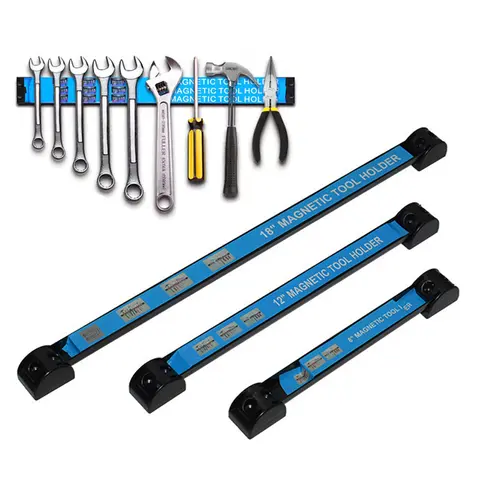 8/12/18inch Magnetic Tool Holder Powerful Magnet For Mechanical Workshop Tools Storage Rack Garage Wall Wrench Pliers Organizer