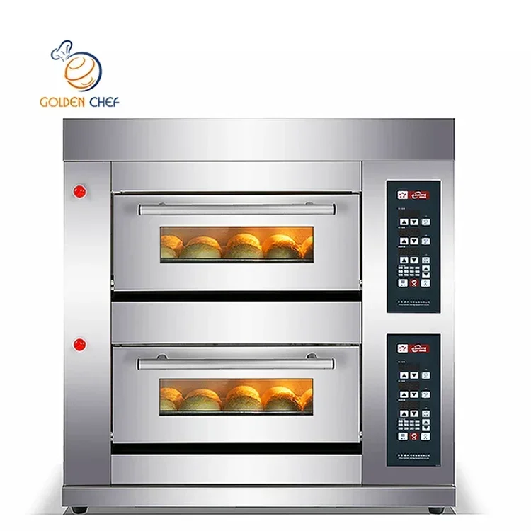 Commercial professional production 2 Deck 4trays  Baking Oven for Pizza Easy Bake Oven Kitchen Equipment for canteen use