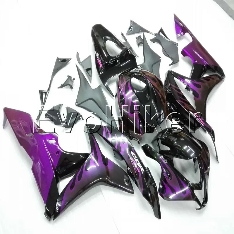 

injection Fairings kit for CBR600RR 2007 2008 purple flames CBR600 RR F5 07 08 ABS bodywork kit motorcycle fairings