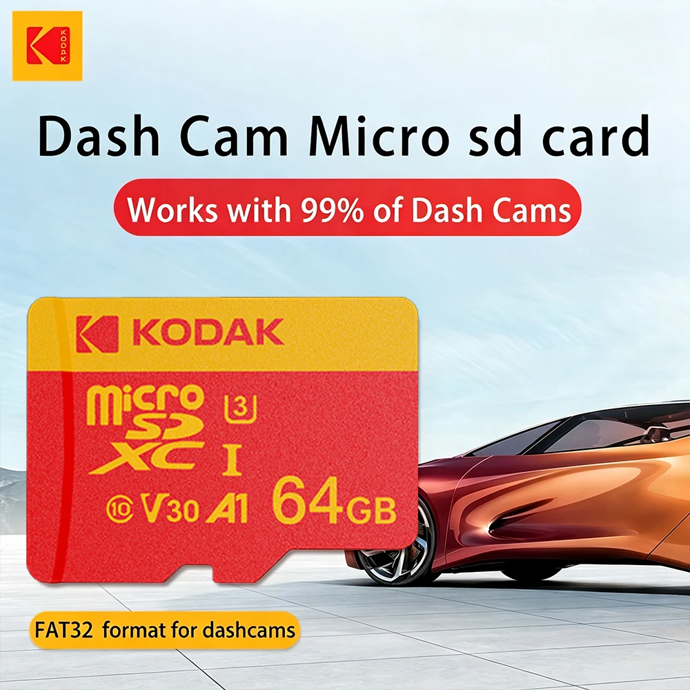 cartao-micro-sd-kodak-de-alta-resistencia-32gb-64gb-128gb-para-camera-veicular-memoria-fat32-100mb-s-gravacao-em-loop-4k-para-camera-de-seguranca