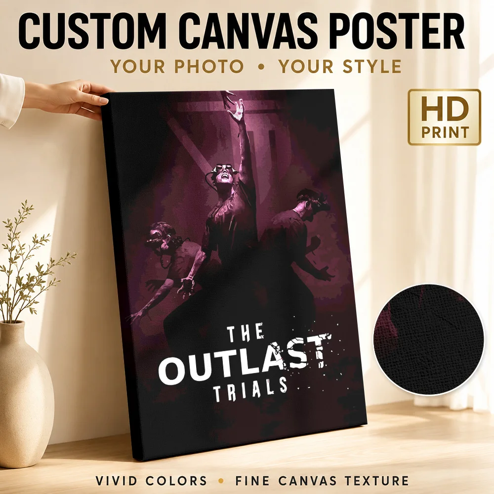 The Outlast Trials Game  Art Canvas Print Poster Custom Gaming Anime Wall Art for Bedroom Decor Collectible Ready to Hang Gift