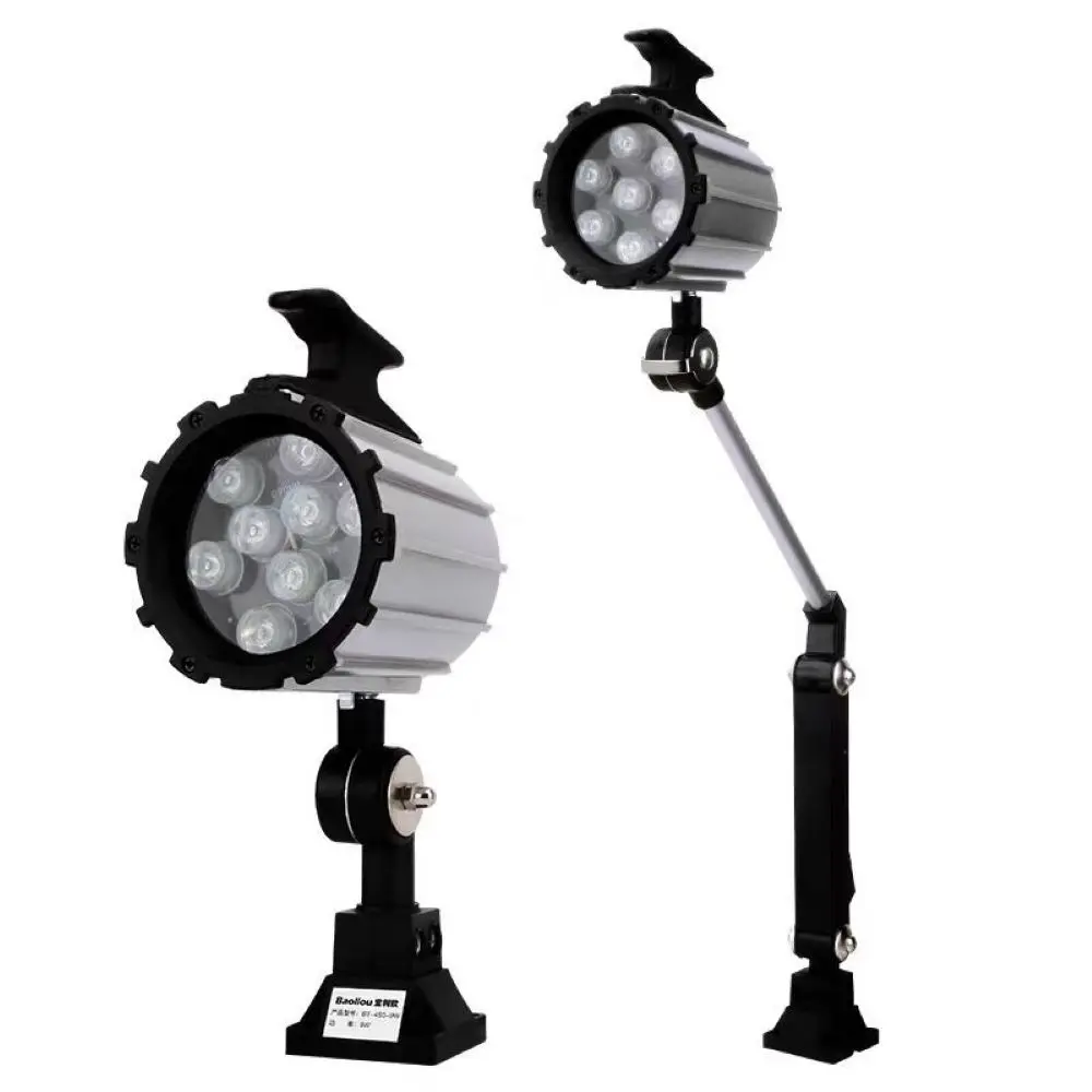 Machine Tool LED Light, Foldable Long Short Arm CNC Lathe Work Lamp IP65 Waterproof Dustproof Flexible Industrial Workshop Lamp