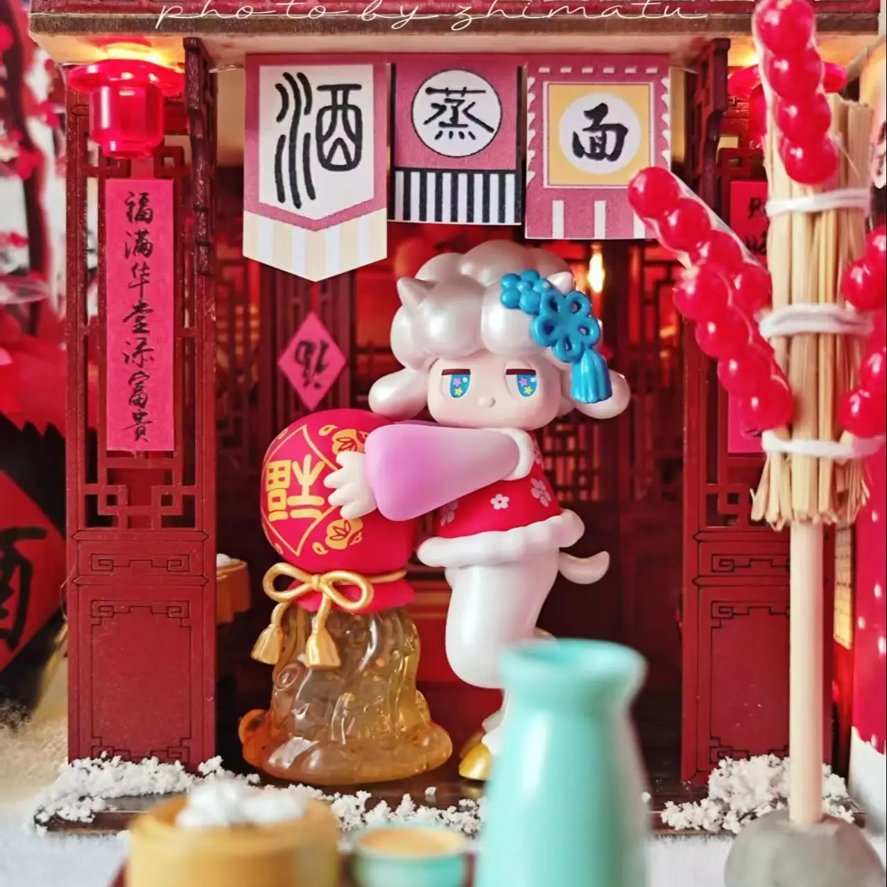 

POP MART Kawaii Mystery Blind Box New Year of the Tiger Series Anime Action Figure Dolls for Girls Surprise Gift