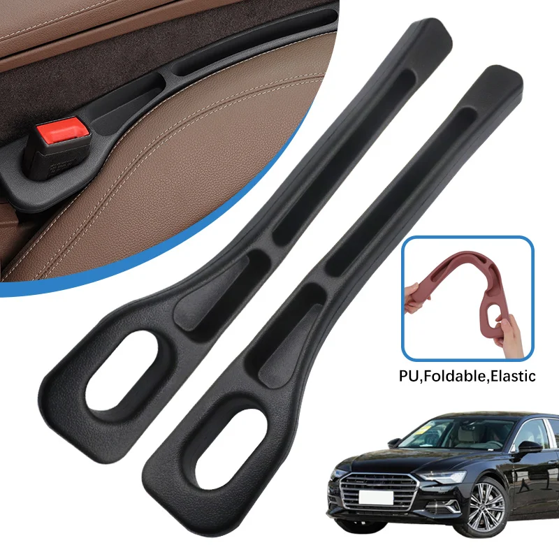 2pcs Car Seat Gap Filler Between Seats For Audi A6 B8 B9 A5 A6 C5 C6 C7 A7 A8 S3 Q3 Q5 Sportback FY Q7 Interior Auto Accessories