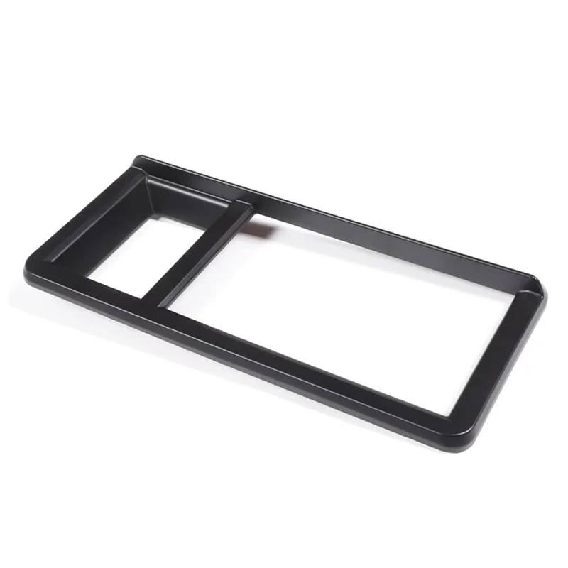 

1 Piece GPS Navigation Panel Frame Trim Cover Decoration Matte Black ABS For Ford Maverick 2022 2023