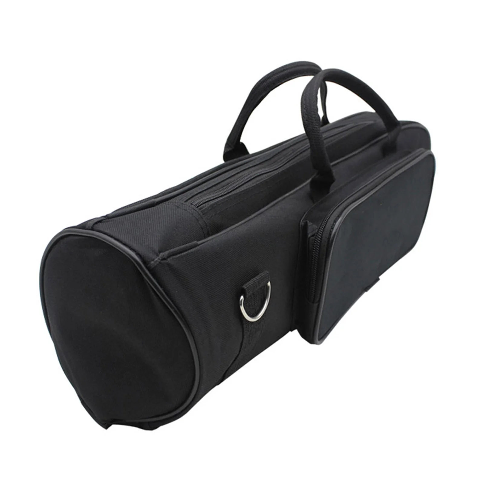 

B-Flat Trumpet Bag Durable Oxford Fabric Case Thickened Belt Strap Front Pocket Storage Black Handheld Shoulder Bag For Standard