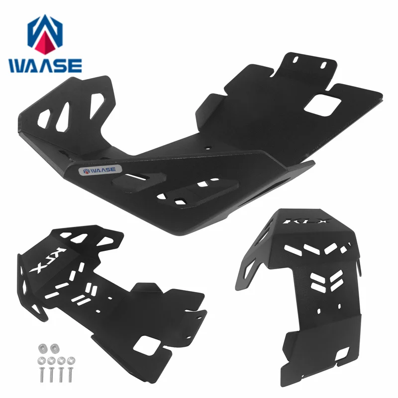 waase For Kawasaki KLX 250 250S 250R / KLX 300 SM Dual Sport 300R 4mm Thick Engine Belly Pan Protection Skid Plate Protector