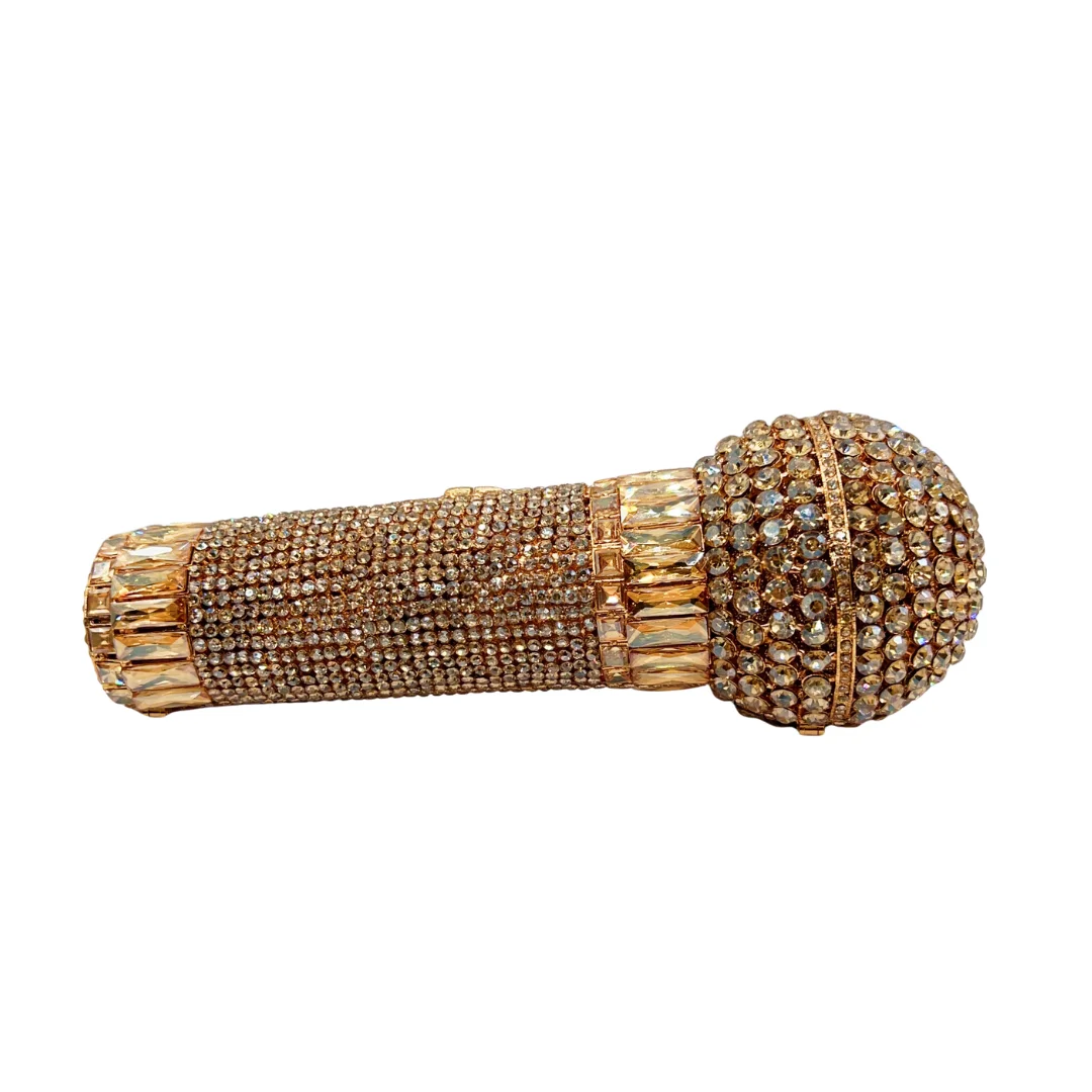 Novelty Mic Shape Evening Bag, KTV & Grammy Awards Theme Party Accessory for Women, 2025 Hot Seller
