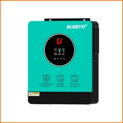 BUSBYR 4200W Hybrid Solar inverter 24VDC Pure Sine Wave Solar Inverter Support Wifi&GPRS for IOS and Android Hybrid  Inverters