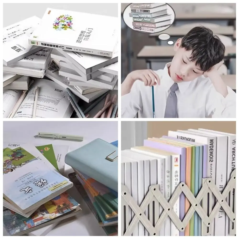جديد قابل للسحب ملف فارز رف معدني قابل للطي عرض رف الكتب المنزل مكتب مجلة ملف حامل الكتب مكتب التموين #3
