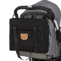 Mommy Handbag Large Capacity Multifunctional Baby Car Storage Bag Portable  Applicable To Baby Bottles Diapers Clothes Cute Bear