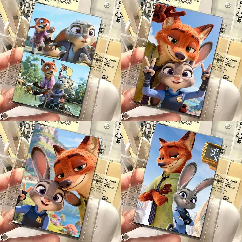 Barang Dagangan Disney Zootopia 2 Judy Hopps Nick Wilde Kartu Anime Kartun Lucu Kreatif Kawaii Kartu Pos Pelajar Hadiah Grosir
