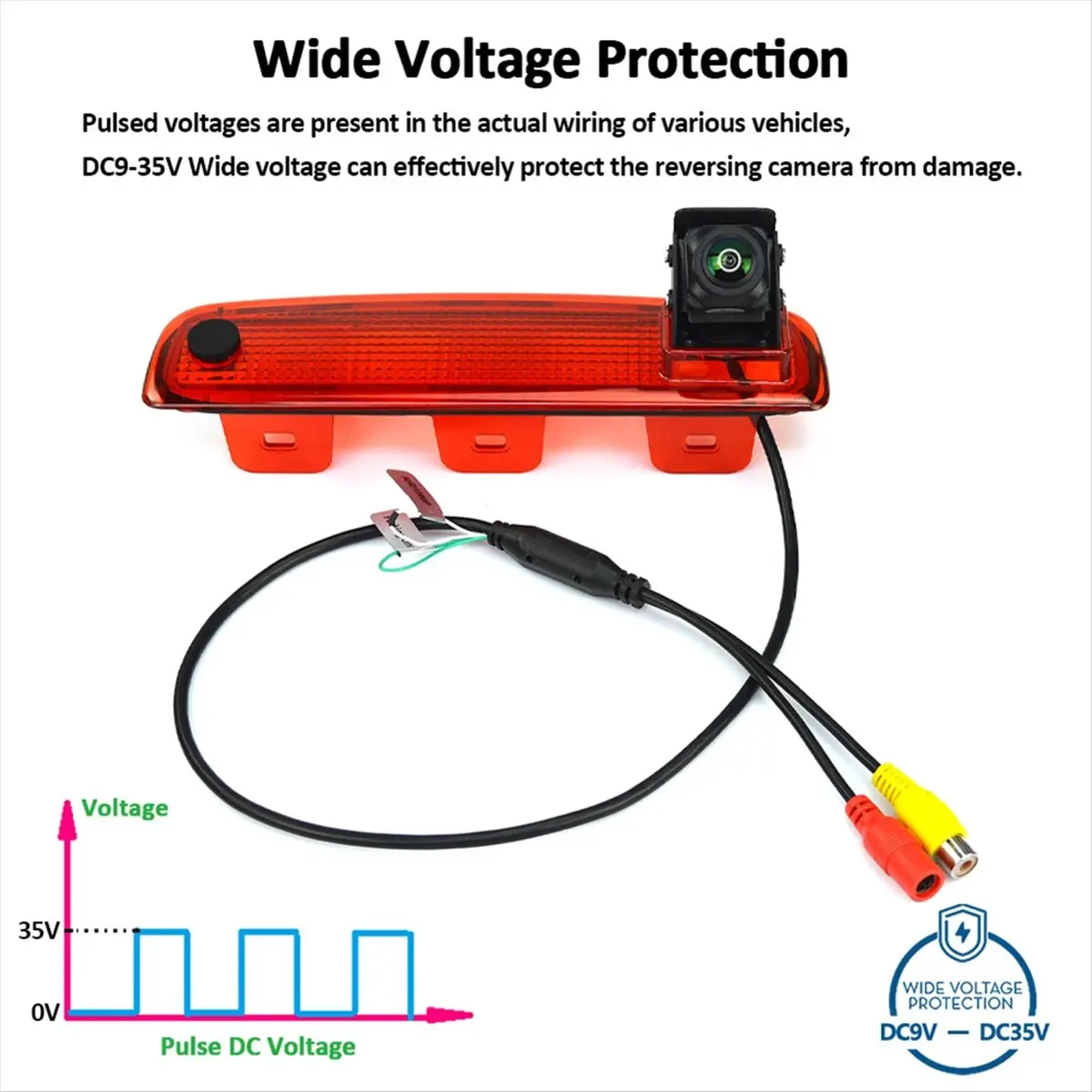 #03N Full HD AHD 1080P 3rd Third Brake Rear View Light Parking Camera,high-mount brake light,(ABS Plastic)