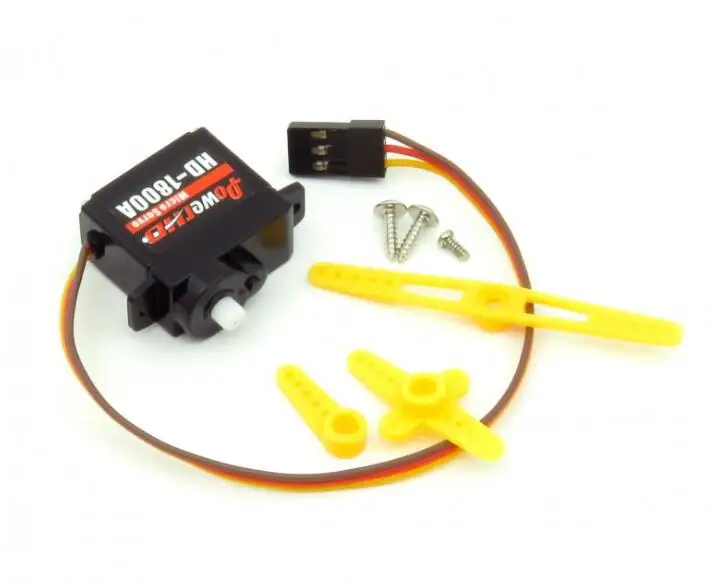 POWER HD-1800A 18.0 oz / 0.08 sec (4.8 & 6.0V) 8g Plastic Gear Micro Servo reat general-purpose For RC helicopter airplane