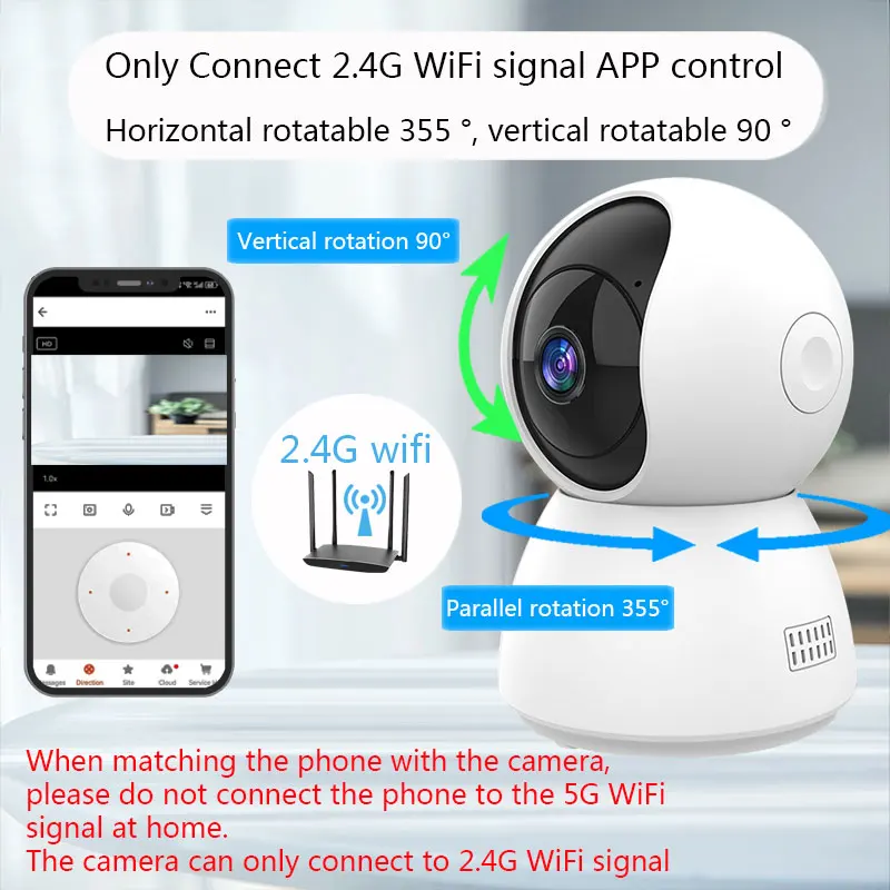 4MP WiFi Camera Tuya Smart Home Indoor Wireless IP Surveillance Camera AI Automatic Tracking Security Baby Monitor