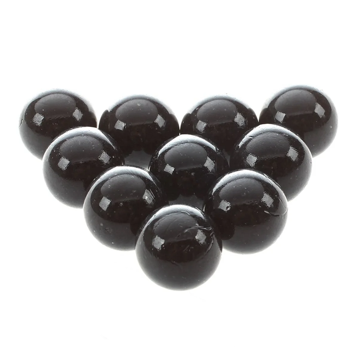 A72Z 50 Pcs Marbles 16mm Glass Marbles Knicker Glass Balls Decoration Color Nuggets Toy Black