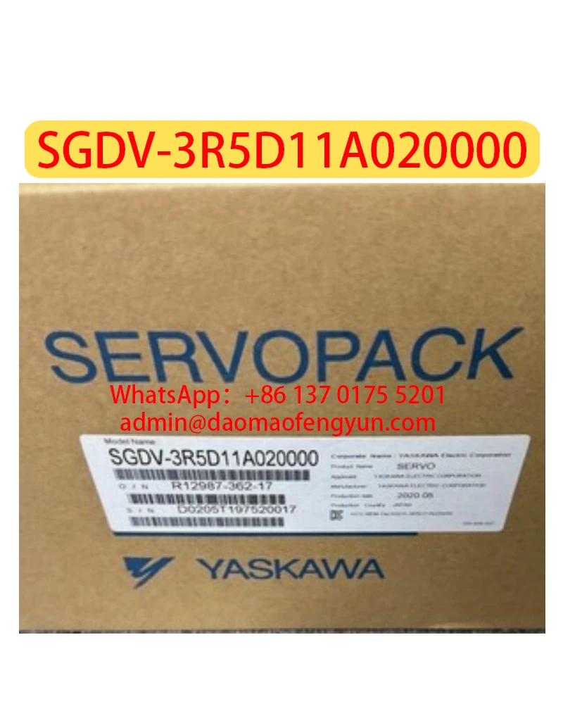 

SGDV-3R5D11A020000 Brand New Servo Drive SGDV 3R5D11A020000，Fast shipping