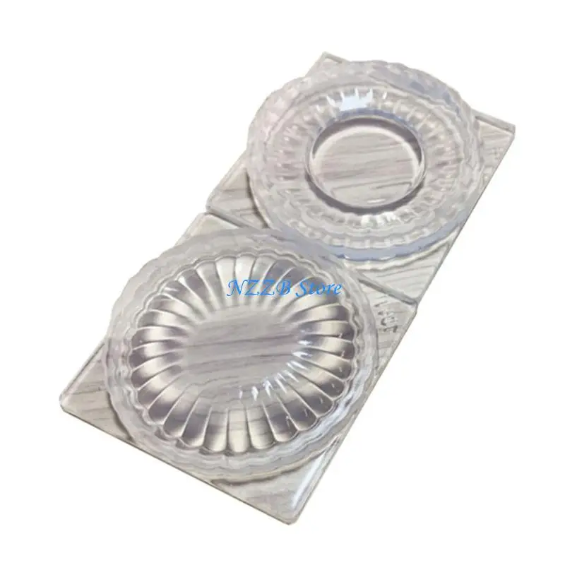 

T21F Dish Fondant Mold for Cupcake Decorating Small Plate Clay Resin Molds