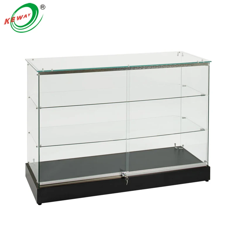 custom frameless exibicao completa do produto vidro vitrine contador alta qualidade personalizado 01