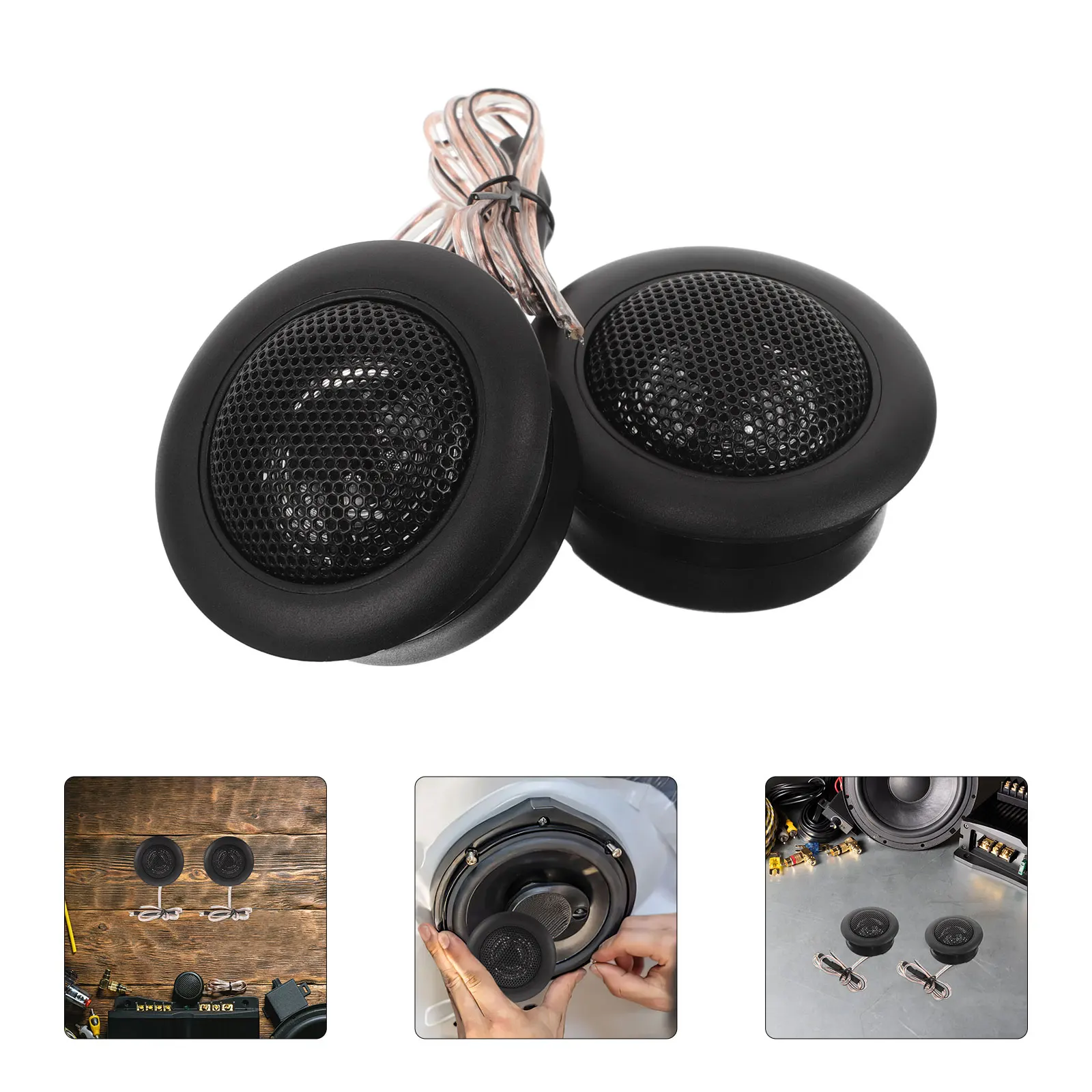 

Car Tweeter 2 Inch Metal Membrane High Quality Sound Compact Design Powerful Output Speakers Car Audio Stereo System Small