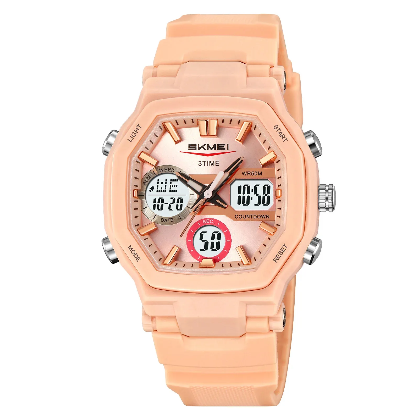 ساعة يد كاجوال رقمية عصرية مزدوجة العرض للرجال والطلاب كلية SKMEI 2389 #2