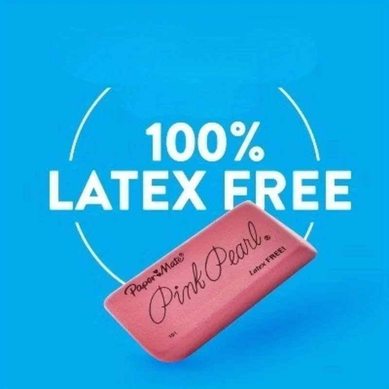 3 عبوات من محايات الرصاص الوردية اللؤلؤية، تزيل علامات القلم الرصاص بسهولة