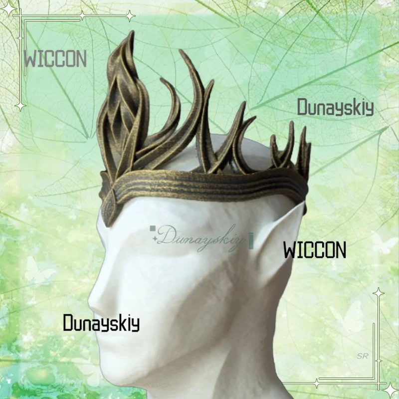 دعائم الهالوين الخيالية نمط الملك الملكة تاج الأميرة تأثيري اكسسوارات منتجات مطبوعة ثلاثية الأبعاد لحفلة الكرنفال