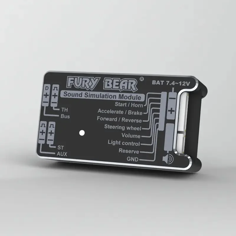 Fury Bear Sound- und Lichtsimulations-System 1/14 für Tamiya, Lesu, Scania, Man, Volvo – Autoteile, RC-LKW, Anhänger, Kipper – Detail 5