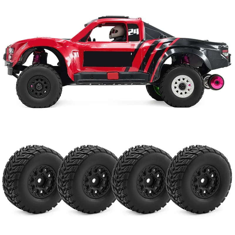 ABJL-4 szt. Koła felgi z oponami do ARRMA 1/14 Mini MOJAVE GROM RC części do modernizacji samochodu akcesoria