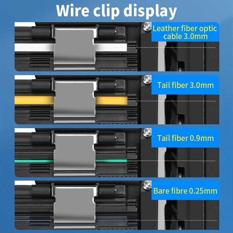 High Precision Fiber Cleaver Black S-6C Optical Fiber Cable Cutting Knife FTTT Fiber Optic Knife Tools Cutter 16 Surface Blade