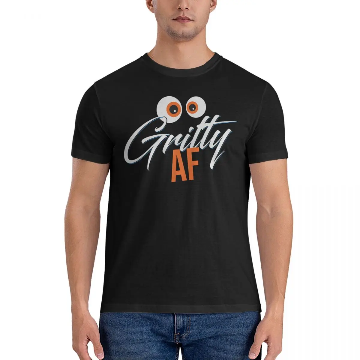 Gritty AF Made In Philadelphia Fans T Shirts Men 100% Cotton Casual T-Shirt Crewneck Gritty Tee Shirt Short Sleeve Tops 6XL