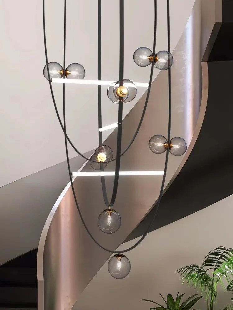 Modern Minimalist Belt Ceiling Chandelier 2026 Led Home Decor Hall and Living Room Chandeliers Lustres Traf Hanging Luminaria