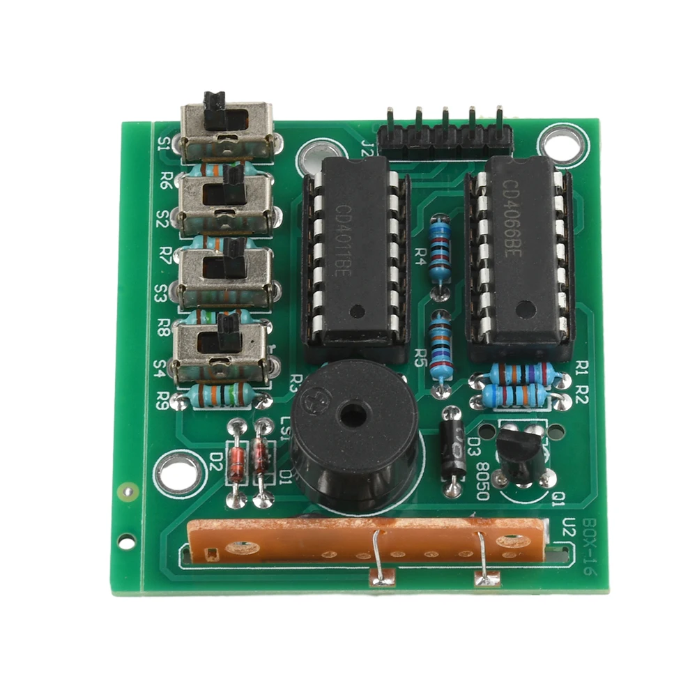16 Music Sound Box BOX-16 Board 16-Tone Elektronische Module DIY Kit Lassen Solderen Practice Learning Kit voor Arduino