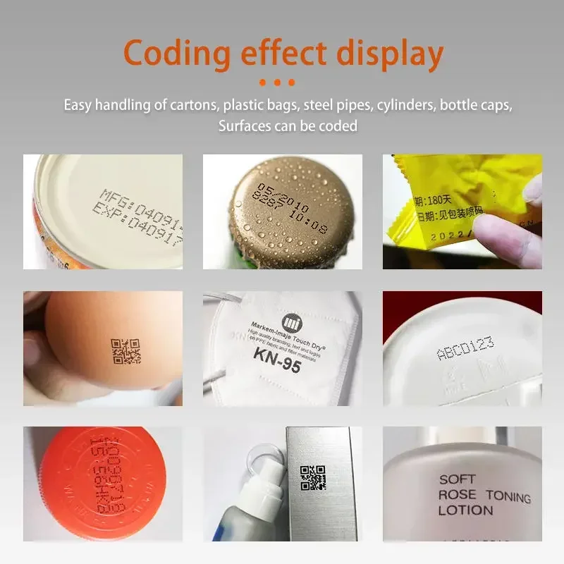 T1 Mini رخيصة الثمن عالية الجودة المحمولة تاريخ انتهاء الصلاحية آلة يدوية طابعة نافثة للحبر للبيع2025