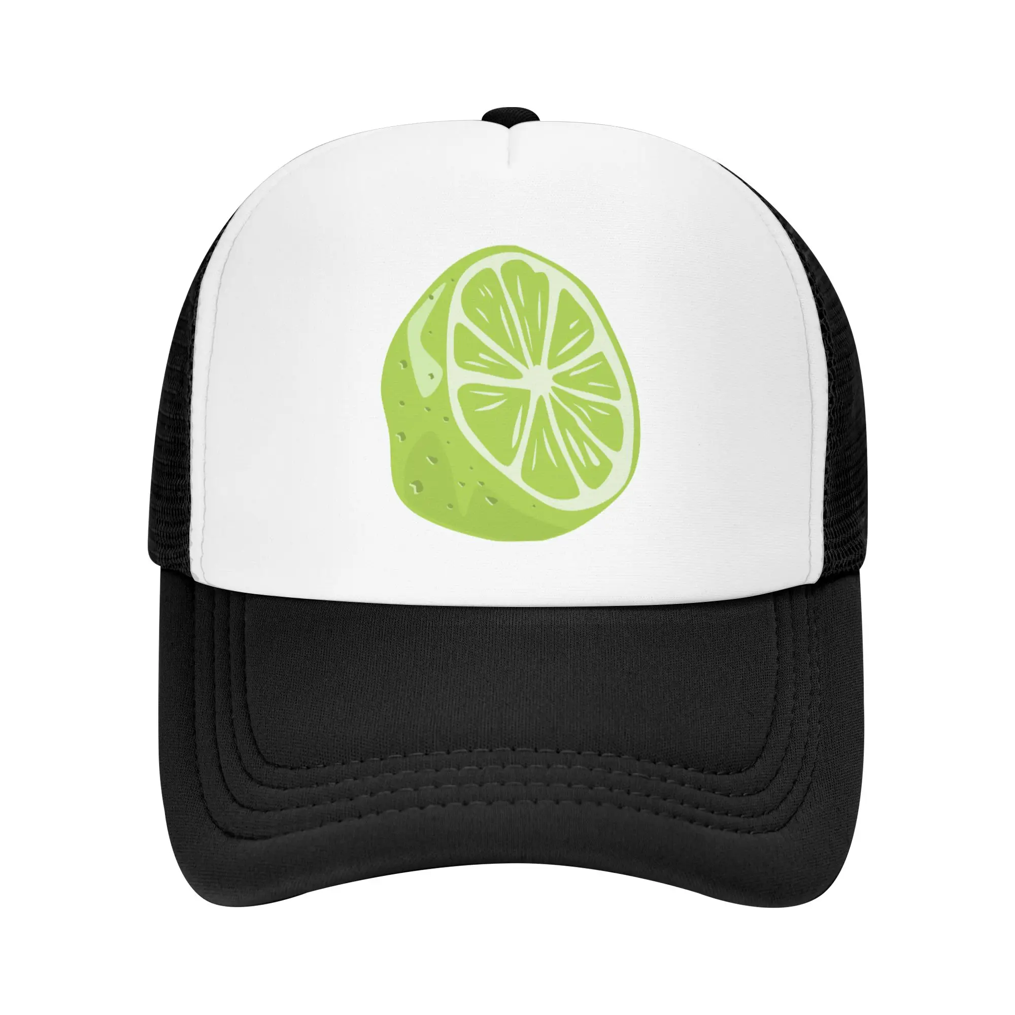 

Lime Lemon Pattern Baseball Hat Cartoon Funny Trucker Hats Adjustable Sun Cap Breathable One Size Perfect for Travel Outdoor