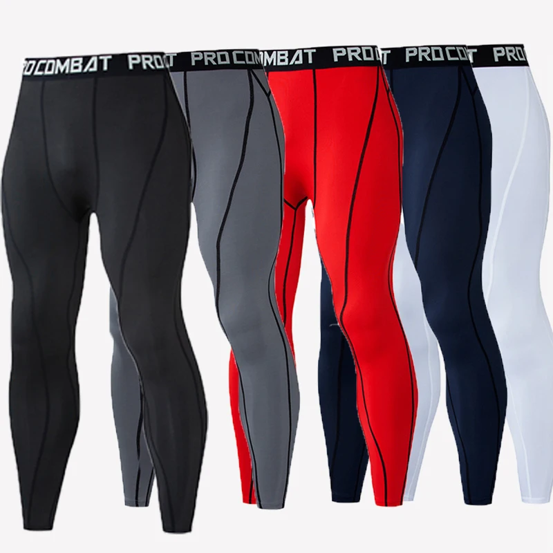 

Compression Pants Men Fitness Running Tights Quick Dry Fit Jogging Pants Male Sportwear Training Workout Sport Gym Leggings Men