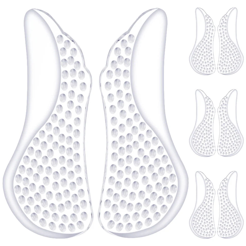 

4Pairs Gel Forefoot Pads Non-Skid Cushions for High Heels Women Metatarsal Ball of Foot Relief Pain Callus Blister Prevention