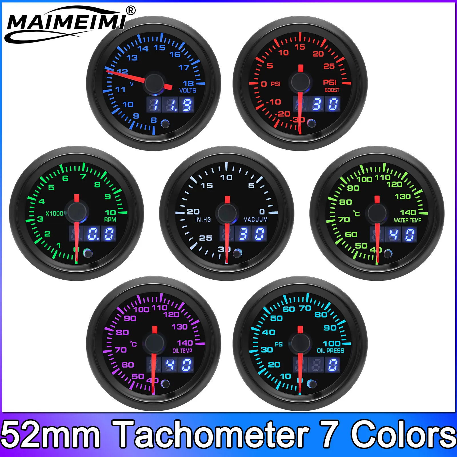 2'' 52Mm Tachometer…