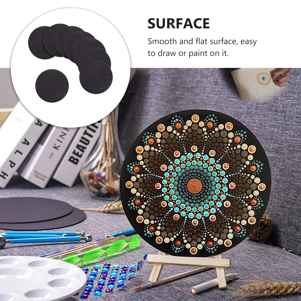 

8 pcs Painting Paperboard Smooth Kraft Drawing Cardboard Durable Auxiliary Sketchpad Kids Craft Decor Photo Props Gift